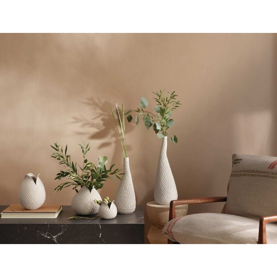 ASA Selection Carve Vase H10,5 cm, Beige