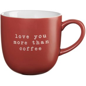 ASA Selection Hey! Love You More Than Coffee Kop 35 cl, R�d