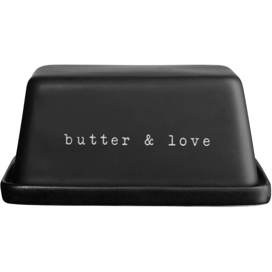 ASA Selection Hey! Butter & Love Sm�rboks 11x16 cm, Mat Sort