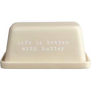ASA Selection Hey! Life Is Better With Butter Sm�rboks 11x16 cm, Nude