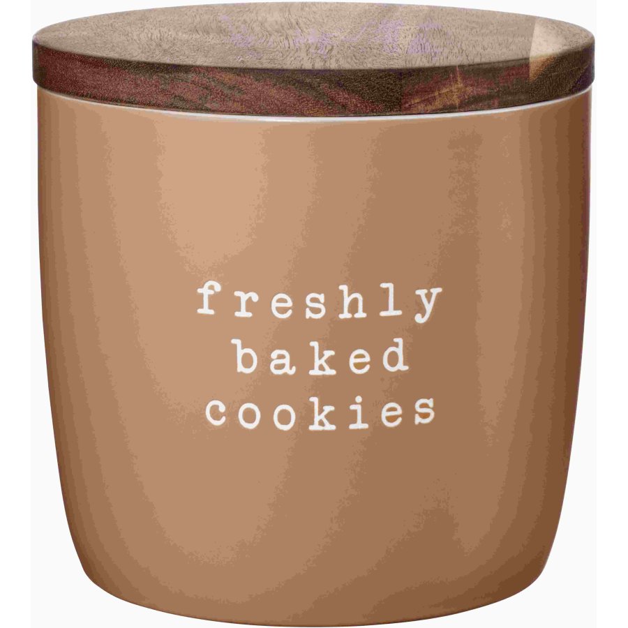 ASA Selection Hey! Freshly Baked Cookies Opbevaringskrukke H14,5 cm, Brun