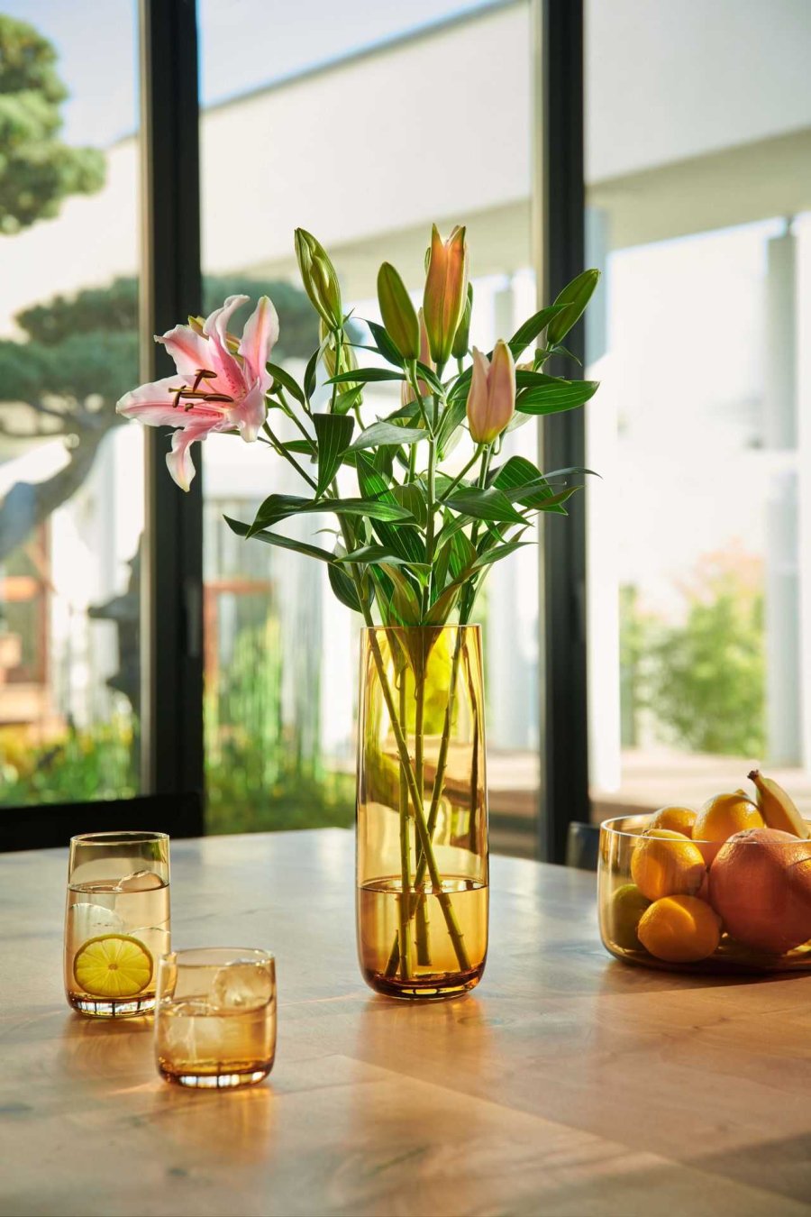ASA Selection Ajana Vase H18 cm, Amber