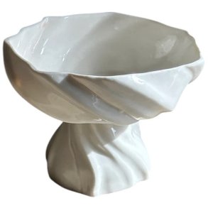 Atelier Mare Gezeiten Sockelschale 11 cm, Wei