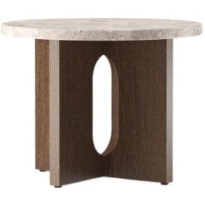 Audo Copenhagen Androgyne Sidebord H39 cm, Mrkbejdset Eg/Sten