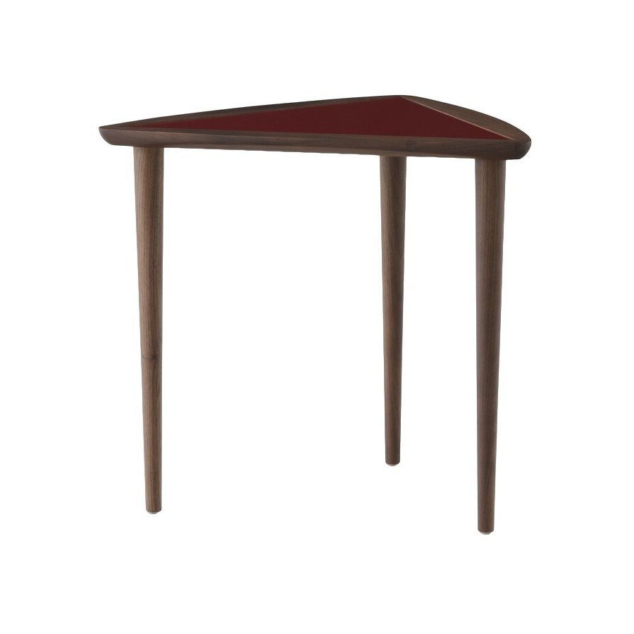 Audo Umanoff Beistelltisch H41 cm, Nussbaum/Bordeaux