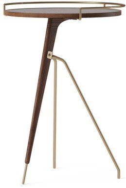 Audo Umanoff Beistelltisch H60 cm, Nussbaum