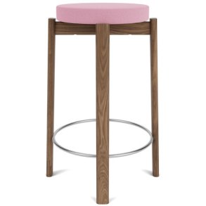 Audo Copenhagen Passage Bordskammel H66 cm, Valnd/Pink