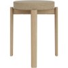 Audo Passage Hocker H47,5 cm, Eiche/Beige Boucl