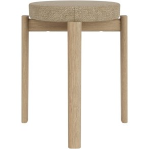 Audo Copenhagen Passage Taburet H47,5 cm, Eg/Beige Boucl&eacute;
