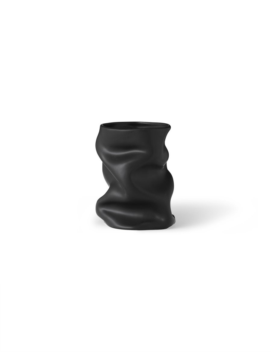 Audo Collapse Vase H20 cm, Schwarz