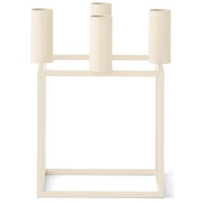 Audo Copenhagen Kubus 4 Lysestage H20 cm, Ivory