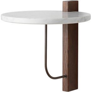 Audo Copenhagen Corbel Hylde 28 cm, Marmor