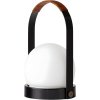 Audo Copenhagen Carrie Tr�dl�s Bordlampe H24,5 cm, Sort/L�der