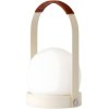 Audo Copenhagen Carrie Tr�dl�s Bordlampe H24,5 cm, Ivory/L�der