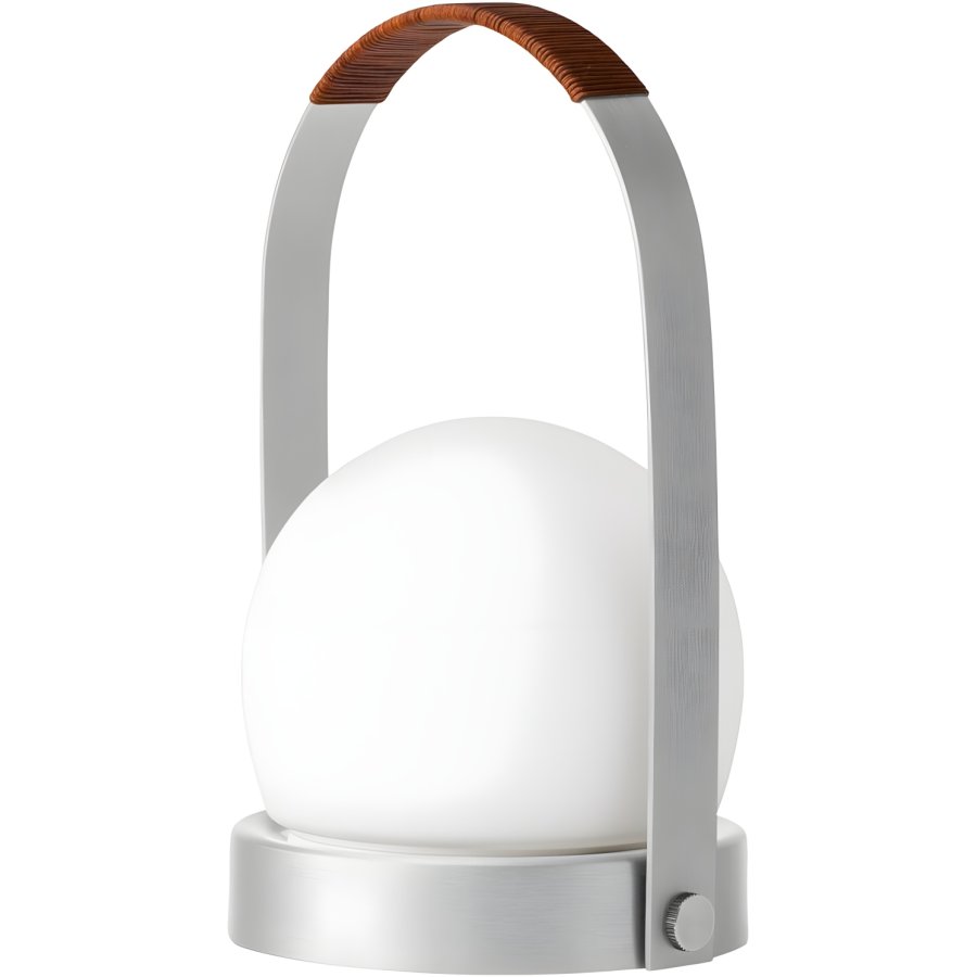 Audo Copenhagen Carrie Akku-Tischlampe H24,5 cm, Geb&uuml;rstetes Leder