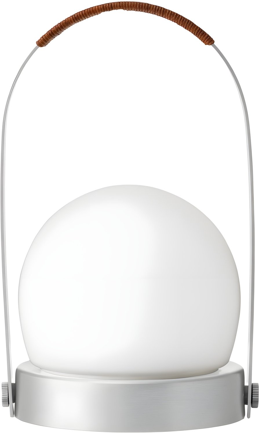 Audo Copenhagen Carrie Akku-Tischlampe H24,5 cm, Geb&uuml;rstetes Leder