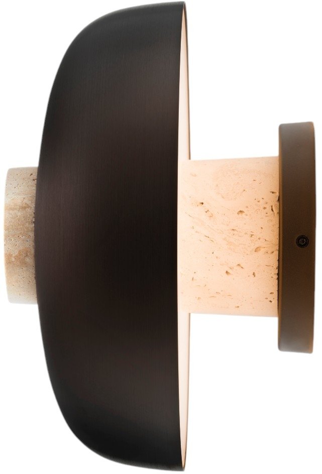 Audo Copenhagen Reverse Vglampe 24 cm, Beige/Bruneret Messing