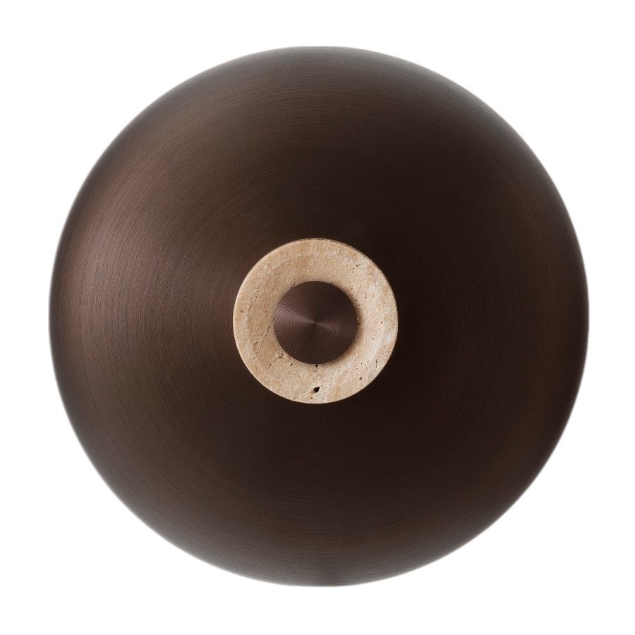 Audo Copenhagen Reverse Vglampe 24 cm, Beige/Bruneret Messing