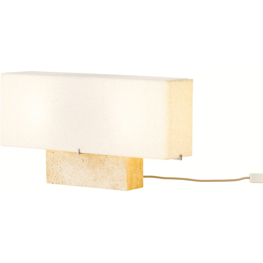 Audo Copenhagen Nonna Tischlampe H30 cm, Travertin/Sand