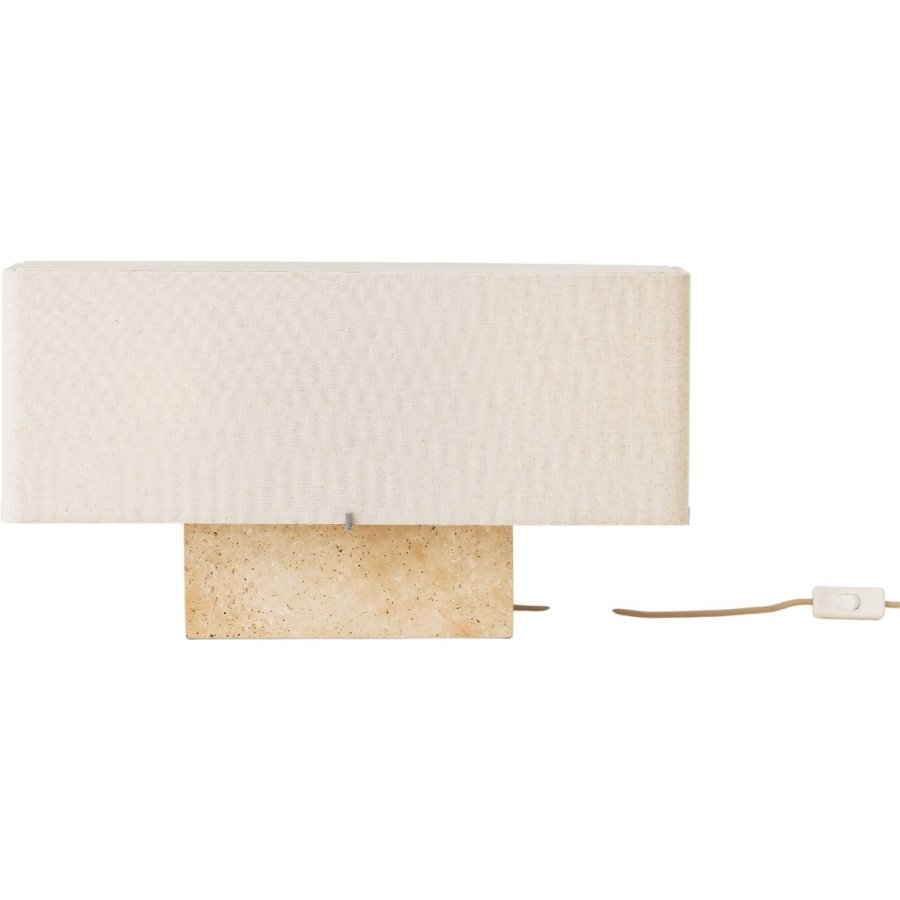 Audo Copenhagen Nonna Tischlampe H30 cm, Travertin/Sand