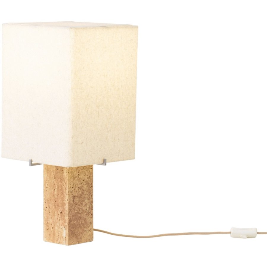 Audo Copenhagen Nonna Tischlampe H49 cm, Travertin/Sand