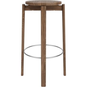 Audo Copenhagen Passage Barstol H75 cm, Valnd/Stl