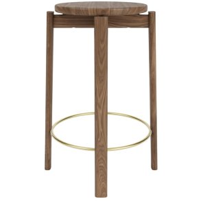 Audo Copenhagen Passage Bordskammel H65 cm, Valnd/Messing