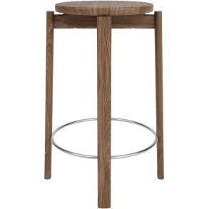 Audo Copenhagen Passage Bordskammel H65 cm, Valnd/Stl