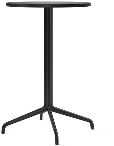 Audo Harbour Column Tisch 60 cm, Schwarz/Kohle