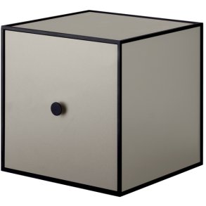 Audo Copenhagen Frame 28 Modul Regal mit T�r 28x28 cm, Sand