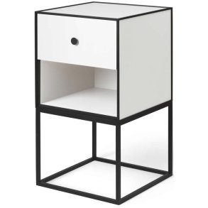 Audo Copenhagen Frame 35 Beistelltisch mit Schublade H63 cm, Wei�
