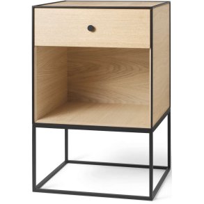 Audo Copenhagen Frame 49 Beistelltisch mit Schublade H77 cm, Eiche