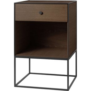 Audo Copenhagen Frame 49 Beistelltisch mit Schublade H77 cm, Ger�ucherte Eiche