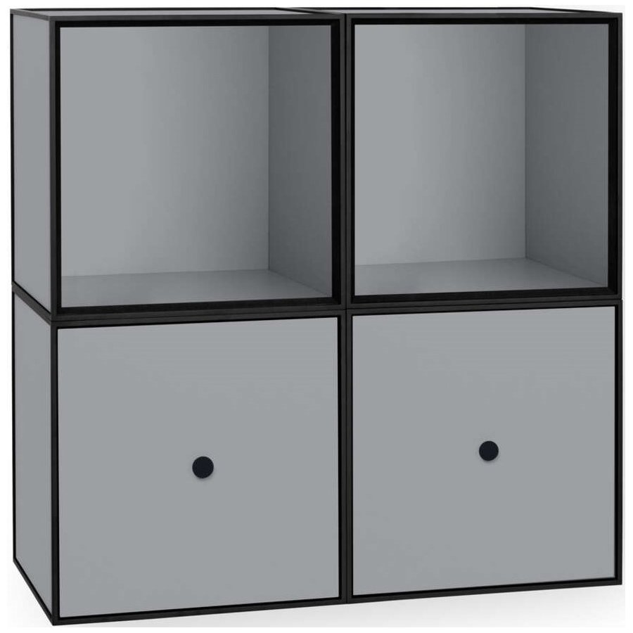 Audo Copenhagen Frame Modul-Set 70x70 cm, Dunkelgrau