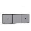 Audo Copenhagen Frame View Modul-Set mit Tren 123x42 cm, Dunkelgrau