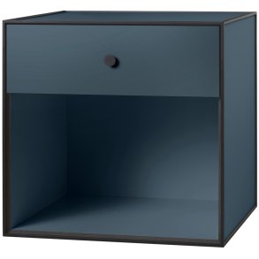 Audo Copenhagen Frame 49 Modul Regal mit 1 Schublade 49x49 cm, Fjord