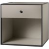 Audo Frame 49 Modul mit 1 Schublade 49x49 cm, Sand