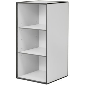 Audo Copenhagen Frame 70 Modul Schrank mit 2 Regalen 70x35 cm, Hellgrau