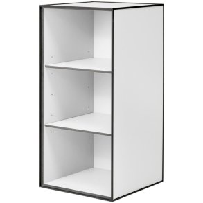 Audo Copenhagen Frame 70 Modul Schrank mit 2 Regalen 70x35 cm, Wei&szlig;