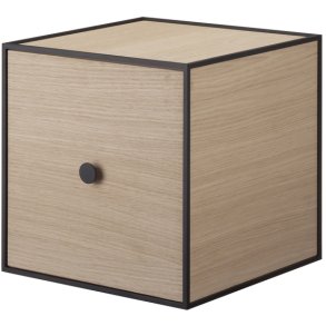 Audo Copenhagen Frame 28 Modul Regal mit T&uuml;r 28x28 cm, Eiche