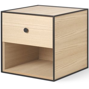 Audo Copenhagen Frame 35 Modul Reol m. 1 Skuffe 35x35 cm, Eg