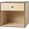 Audo Frame 49 Modul mit 1 Schublade 49x49 cm, Eiche