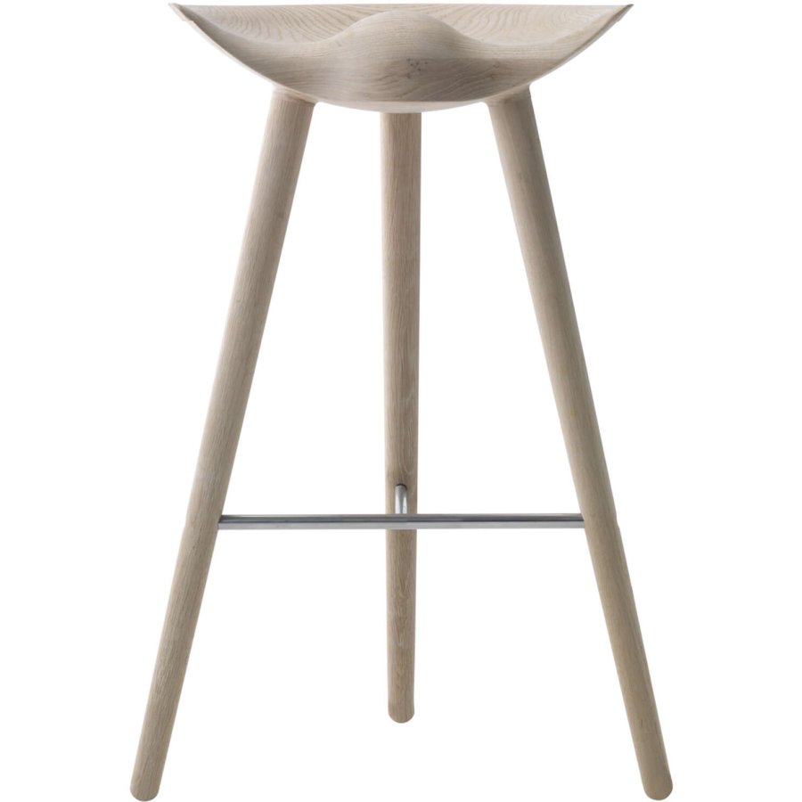 Audo Copenhagen ML 42 Barhocker H81 cm, Eiche/Stahl