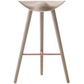Audo Copenhagen ML 42 Barstol H81 cm, Eg/Kobber