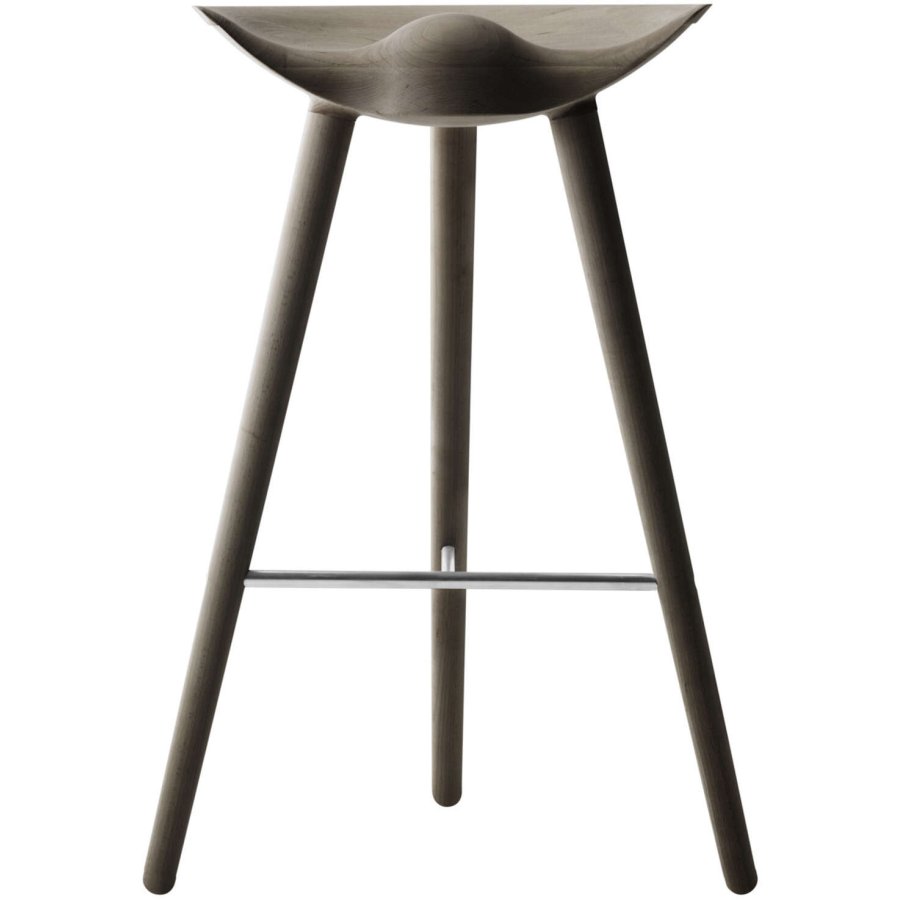 Audo Copenhagen ML 42 Barhocker H81 cm, Gelte Eiche/Stahl