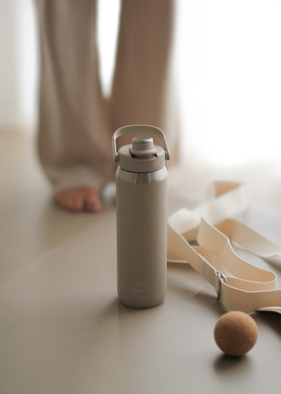 AYA&IDA Sports Drikkeflaske 700 ml, Cream Beige