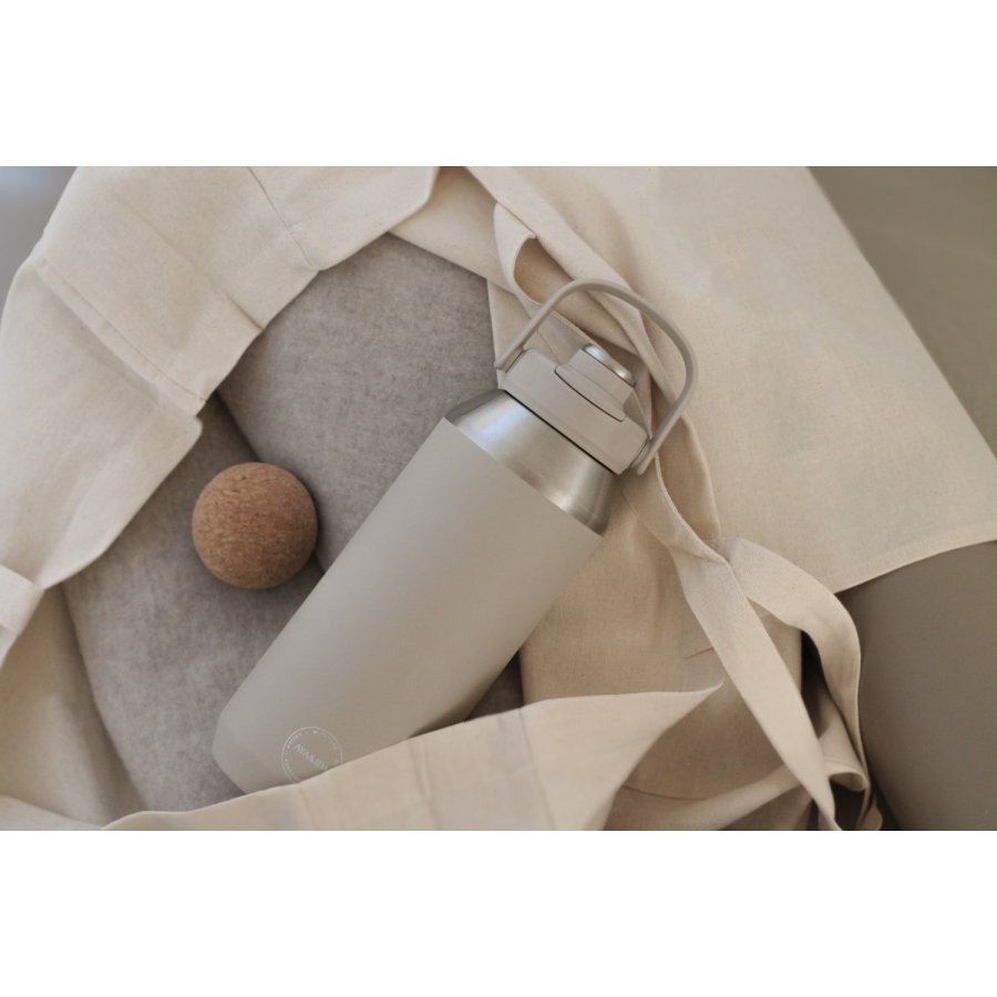 AYA&IDA Sports Drikkeflaske 950 ml, Cream Beige