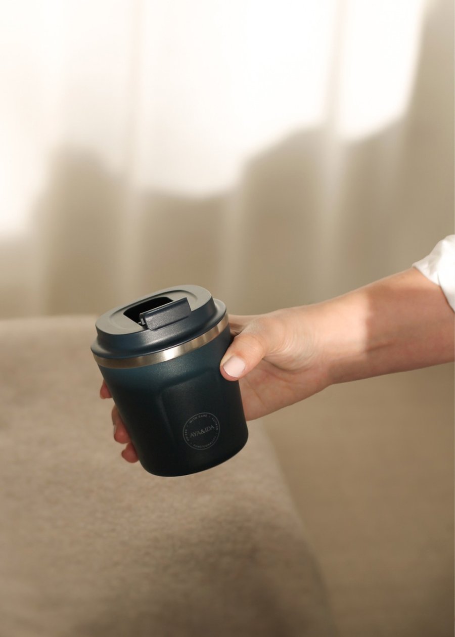 AYA&IDA CUP2GO Thermobecher 240 ml, Navy Blue