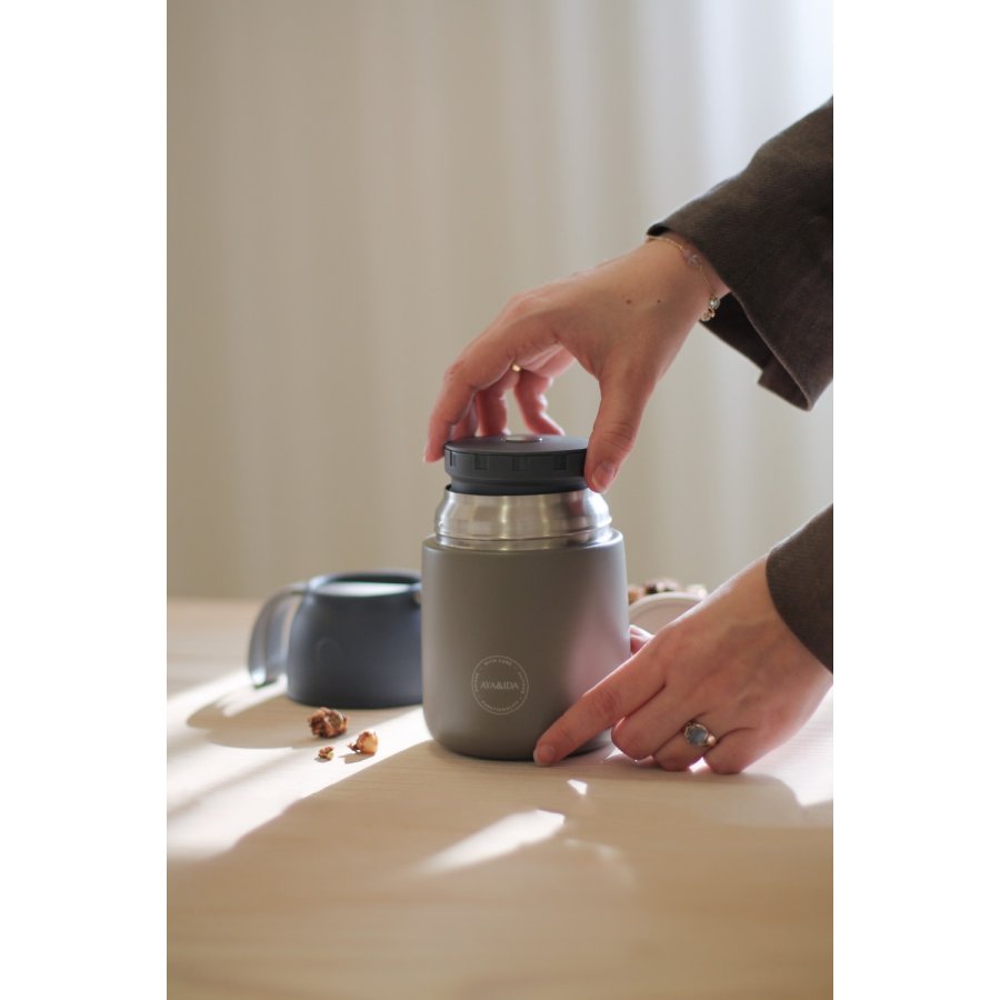 AYA&IDA Food'ie Voedselbewaarbox 500 ml, Driftwood