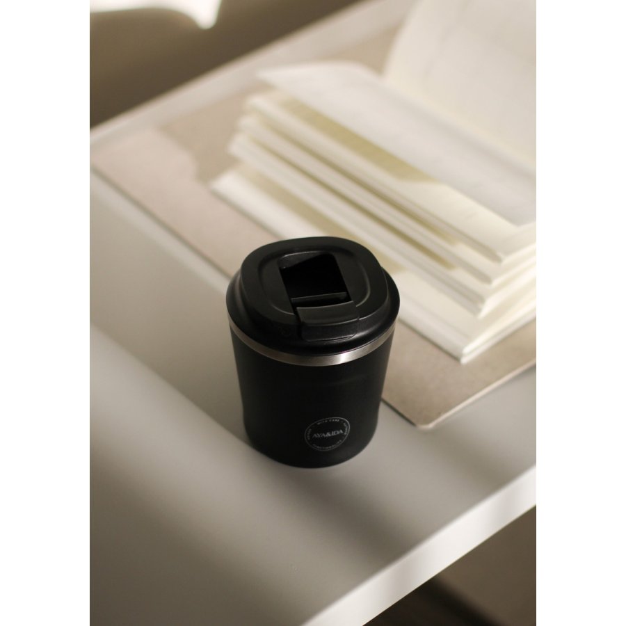 AYA&IDA CUP2GO Thermobecher 240 ml, Matte Black